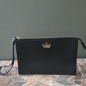 Kate Spade Black Leather Clutch